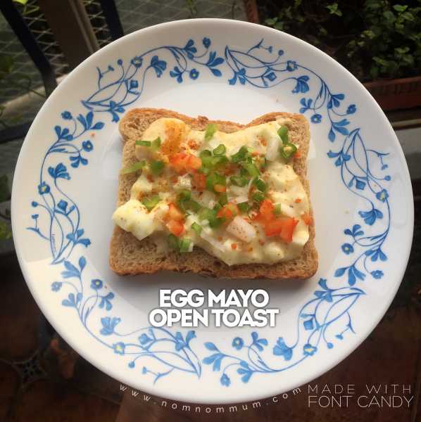 Breakfast Challenge Day 07, Egg Mayo Open Toast…..and We Are Done!