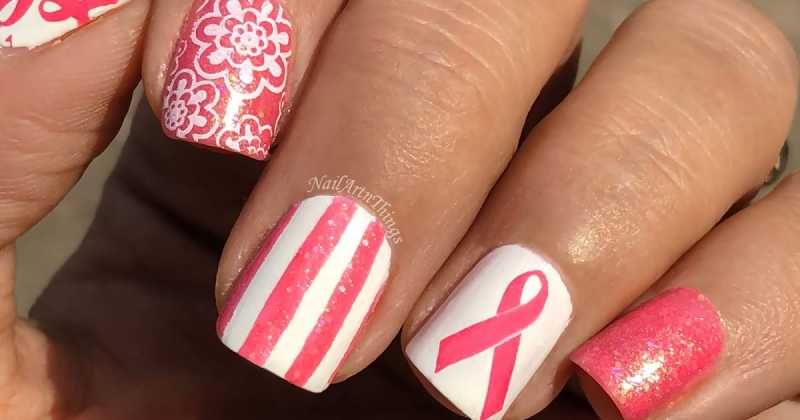 Breast Cancer Support Nail Art