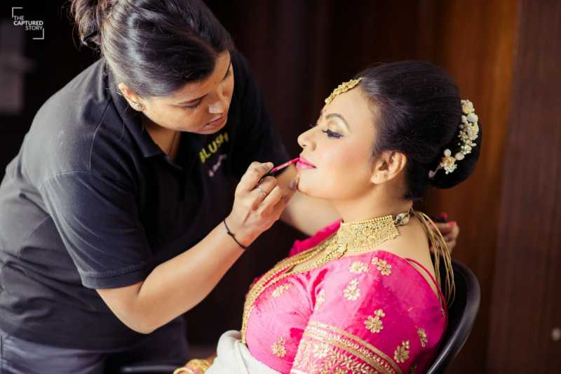 Bridal Makeup Look With Glitter Eyes - WedAmor