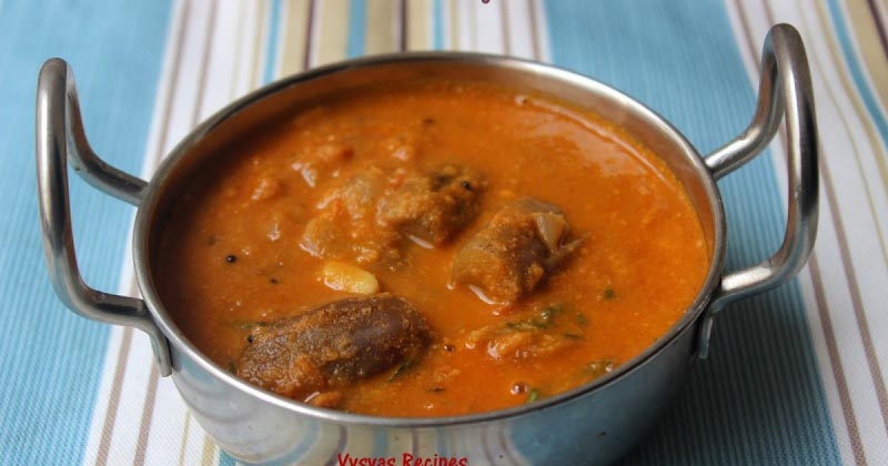 Brinjal Puli Kuzhambu - Kathirikkai Puli Kuzhambu