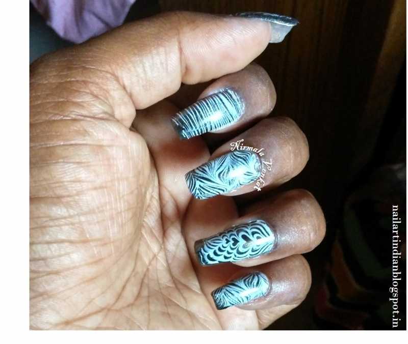 Bundle Monster Water Marble Plate Stamping