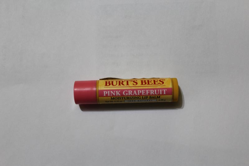 Burt’s Bee Moisturizing Lip Balm In Pink Grapefruit Review