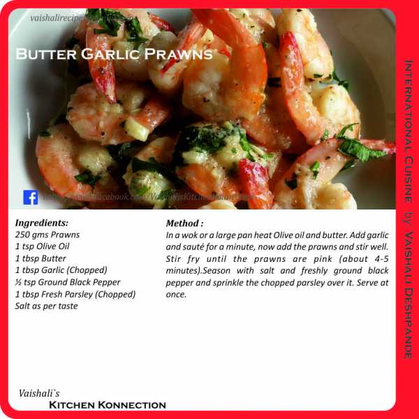 Butter Garlic Prawns