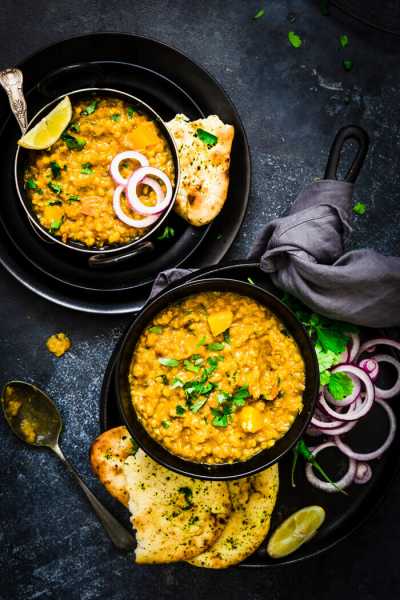 Butternut Squash Red Lentil Dal + Video Tutorial - Sandhya