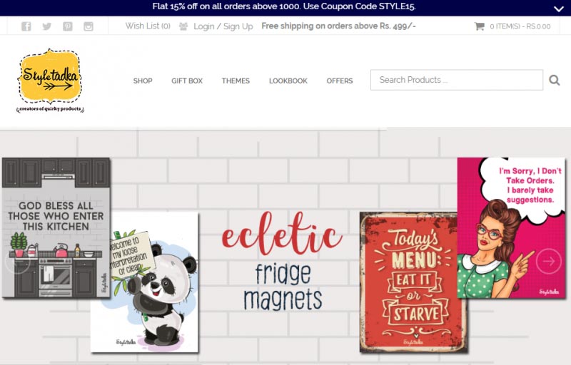 Buy Quirkiest Stationary And More At Styletadka.In (Website Review) -