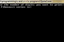C Program 16:  To Print The Fibonacci Series Using Recursion