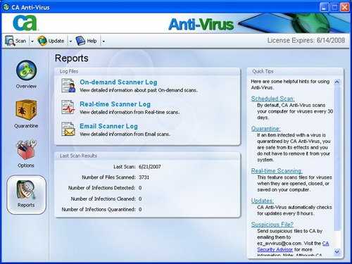 CA Antivirus 2009 9.0.0.170