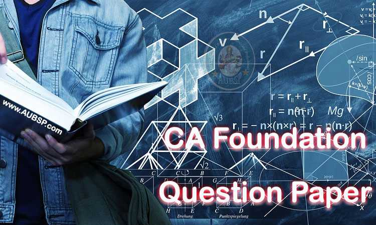 CA Foundation Question Paper May 2019 With Answer Key ICAI