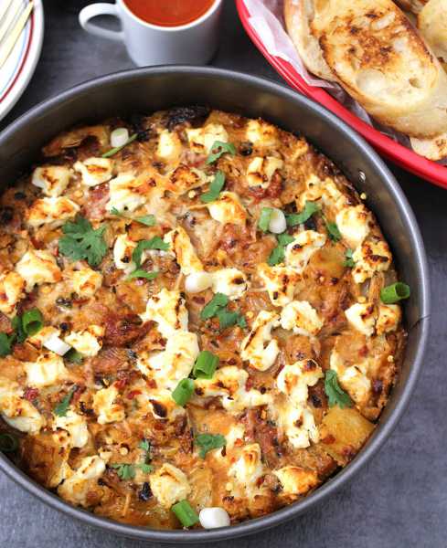 CAULIFLOWER POTATO GRATIN WITH GOAT CHEESE - Cook With Kushi
