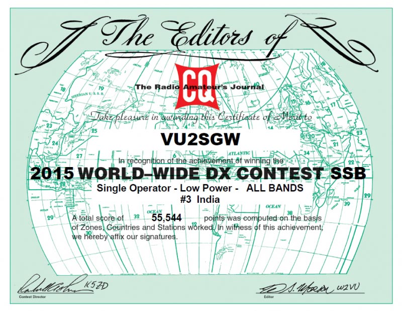 CQ WW SSB 2015 :