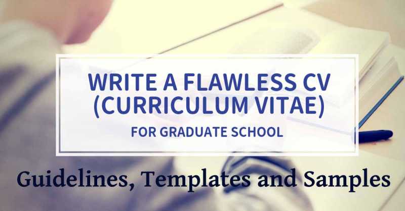 CV For Masters (MS) Application - Templates, Samples & Guidelines