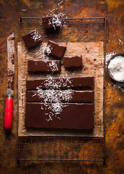 Cacao Coconut Caramel Bars