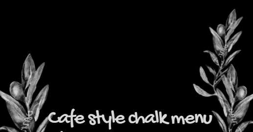 Cafe Style Chalkboard Decor For The Dining Area Under 10$