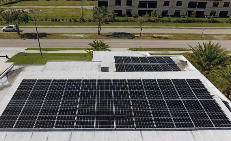 Cape Coral Photovoltaic System Aerial Video - Florida Solar Design Group