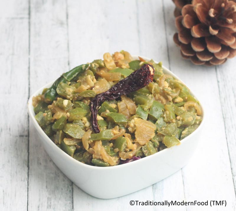 Capsicum Curry | Bell Pepper Subzi