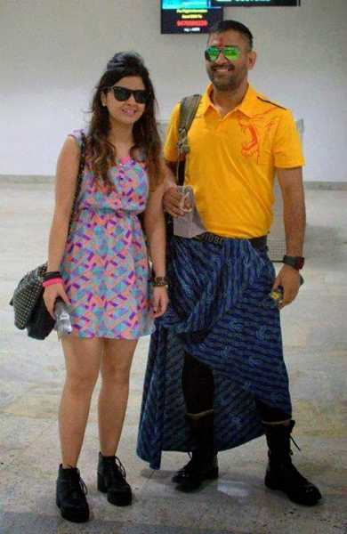 Captain Cool Dhoni In New Super Cool Hairstyle Wallpapers