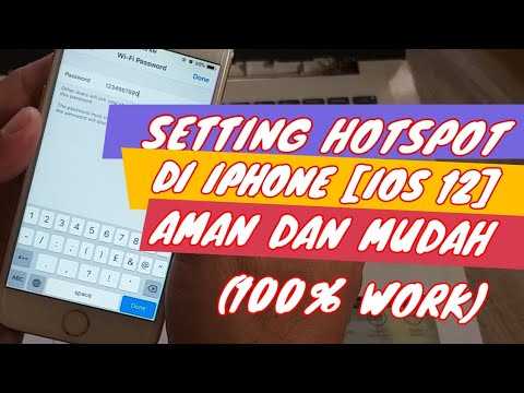 Cara Setting Hotspot Di IPhone IOS 12