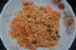 Carrot Salad (Carrot Kosambari)