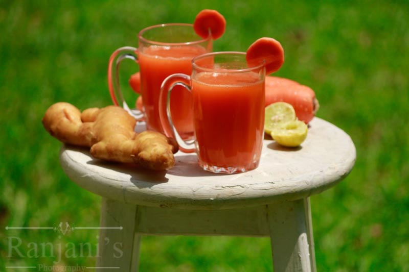 Carrot Juice Recipe | How To Make Carrot Ginger Juice | Ranjani