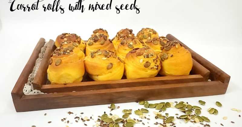 Carrot Rolls With Mixed Seeds