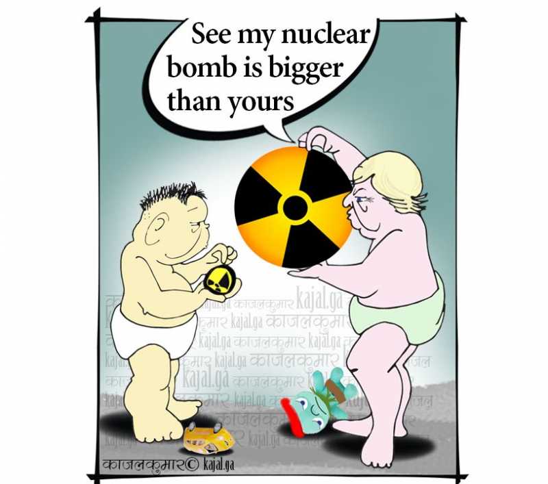 Cartoon :- Chhotu, My Nuke Is Bigger Than Yours 
