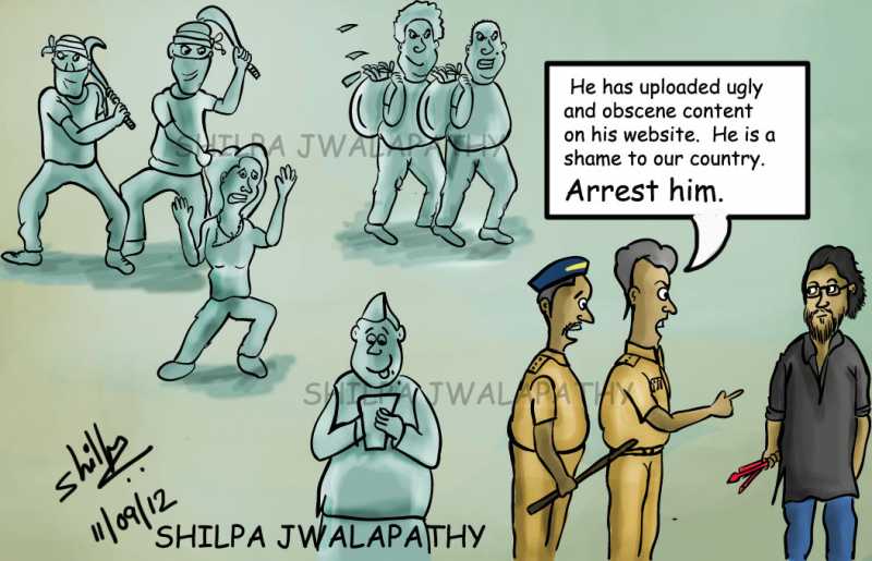 Cartoonist Arrested
