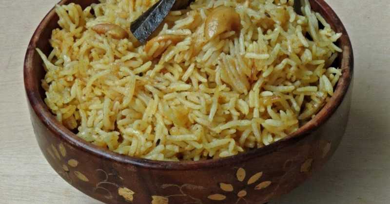 Cashew Coconut Milk Pulao