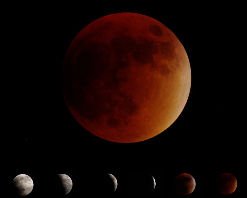 Chandra Grahana[Super Blood Blue Moon] On 31/01/2018