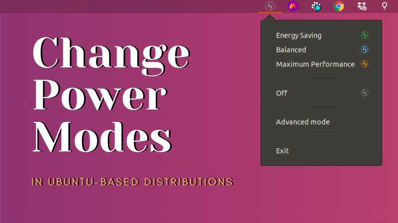 Change Power Modes In Ubuntu With Slimbook Battery Optimizer