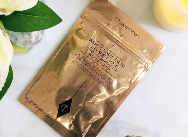 Charlotte Tilbury INSTANT MAGIC FACIAL DRY SHEET MASK REVIEW