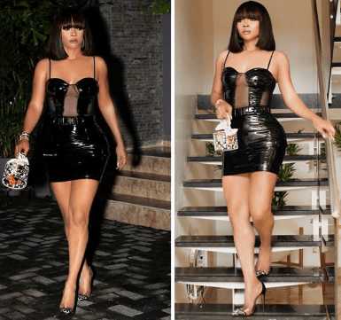 Check Out Toke Makinwa’s Sexy Look To Rita Dominic’s Birthday Party - NaijaOlofofo