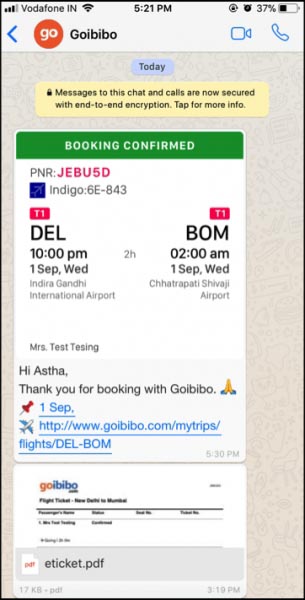Check Out How A Simple WhatsApp Design Hack Has Helped Goibibo Increase Their Seat Bookings By 5 Times!