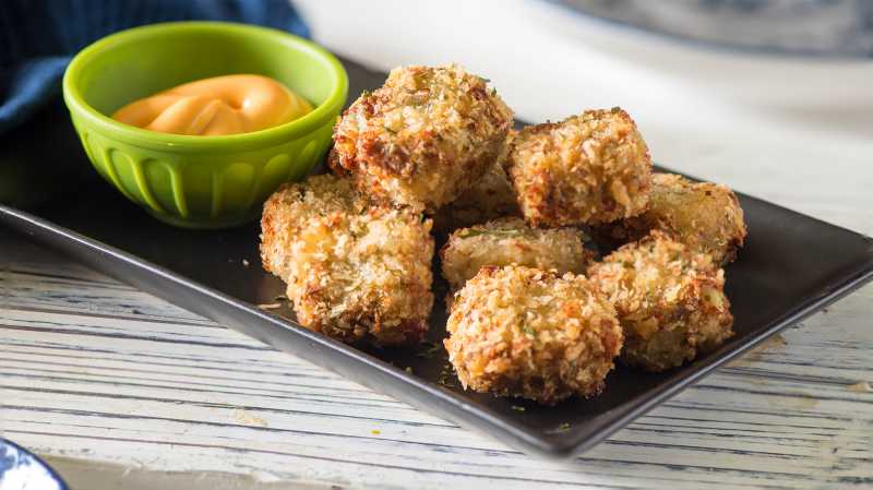 Cheesy Banana And Broccoli Nuggets.