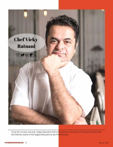Chef Vicky Ratnani Celebrity Indian Chef Former Executive Chef Cunard