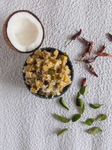 Chena Thoran Recipe - Yam Coconut Stir Fry Recipe