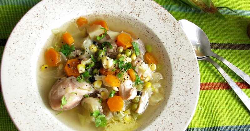 Chicken Clear Soup With Vegetables .... Perfect For A Damp And Dreary Weather