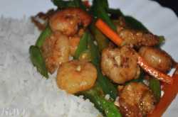 Chilly Garlic Stir Fry Shrimp with Veggies