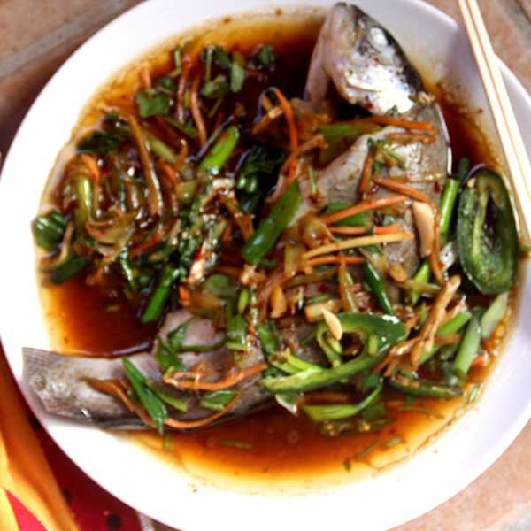 Chinese Style Steamed Whole Fish In The Instant Pot - Spice Chronicles