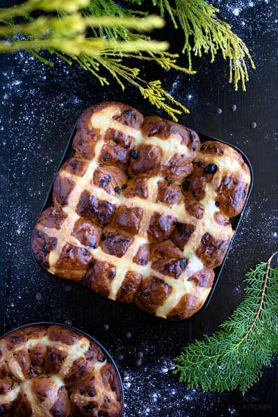 Choc Chip Hot Cross Buns | Video | Nish Kitchen