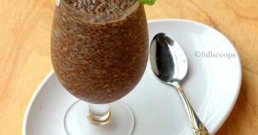 Chocolate Basil Seed Pudding 