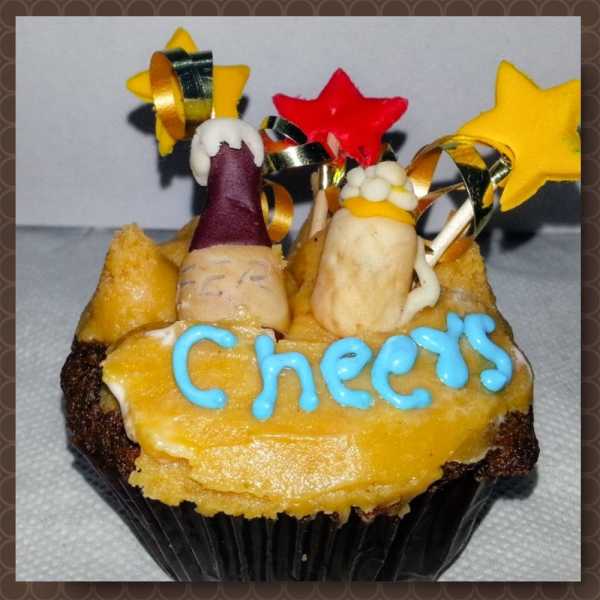 Chocolate Beer Cup Cake With Peanut Butter Frosting