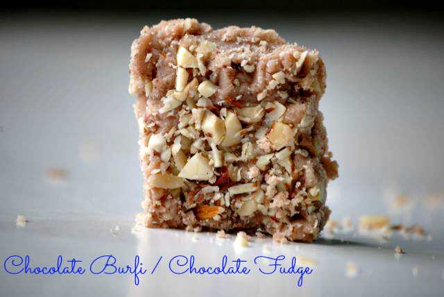 Chocolate Burfi/Chocolate Fudge