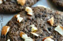 Chocolate Cake Batter Cookies with Almonds