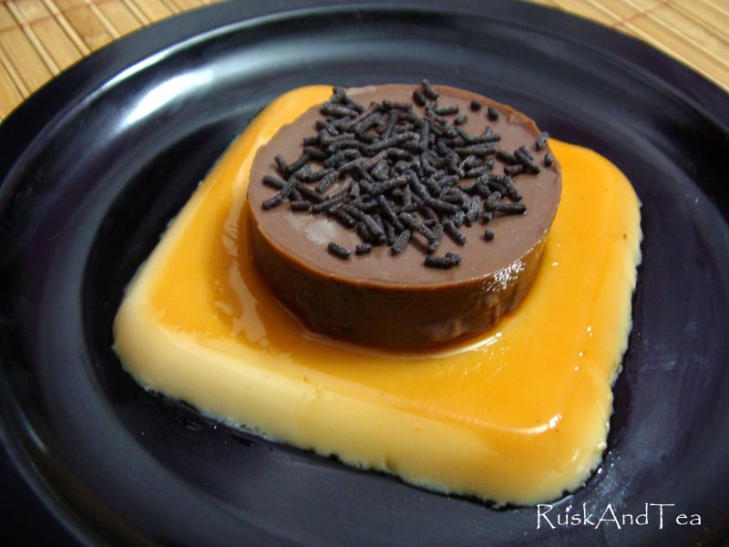 Chocolate Caramel Layered Pudding