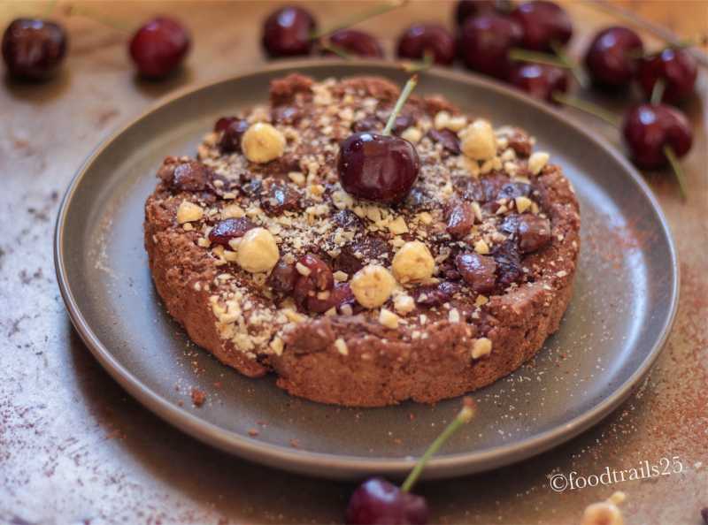 Chocolate Cherry And Hazelnuts Cake (with Coconut Flour) - Food-trails