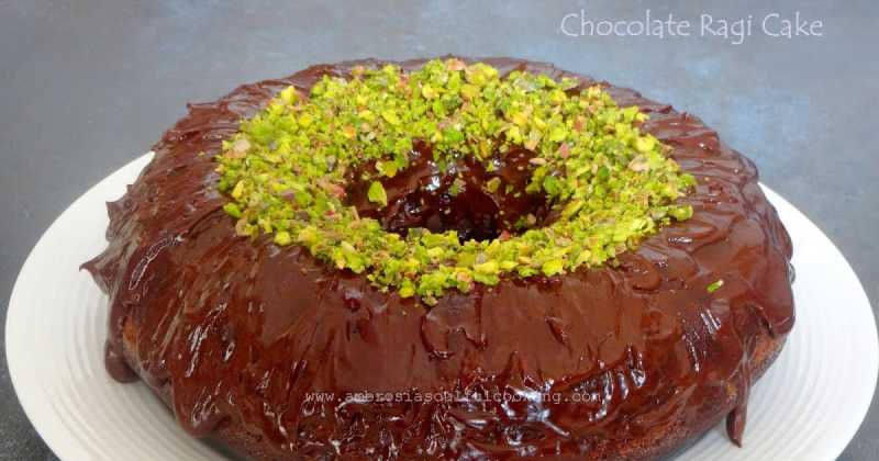 Chocolate Finger Millet Cake | Chocolate Ragi Cake (Vegan)