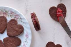 Chocolate Raspberry Sandwich Cookies