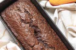 Chocolate coffee banana loaf cake