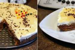 Chocolate pear bavarian with thermomix simply and quickly