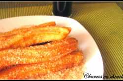 Churros con Chocolat (Churros and Chocolate sauce)